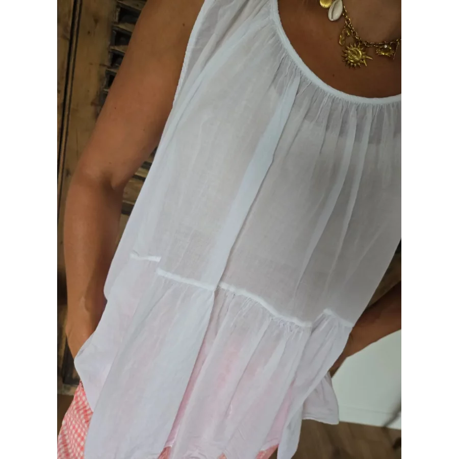 Blouse en voile de coton