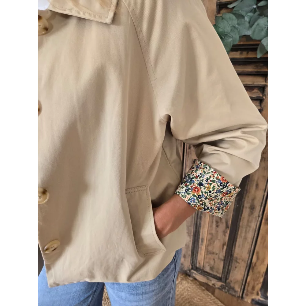 Veste Laurie doublure fleurs