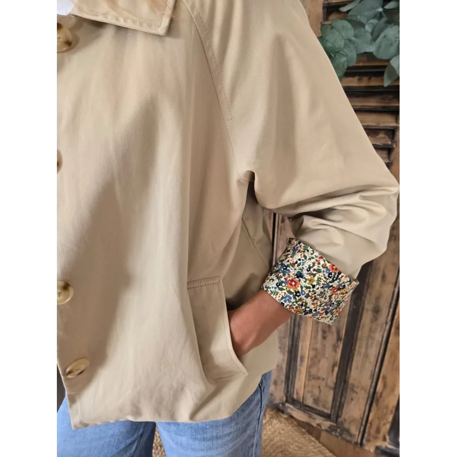 Veste Laurie doublure fleurs