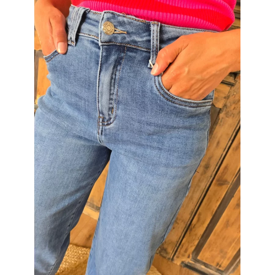 Jean Basile Balloon/Barrel bleu jean