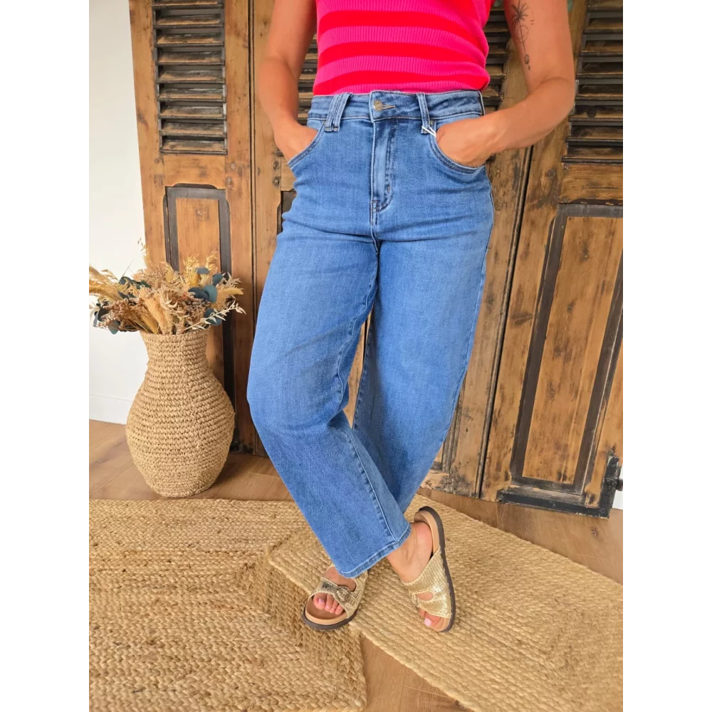 Jean Basile Balloon/Barrel bleu jean