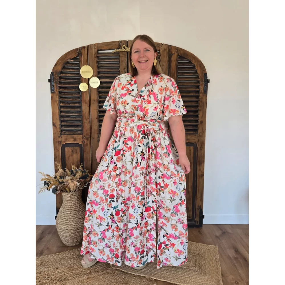Robe longue Soline fleurie