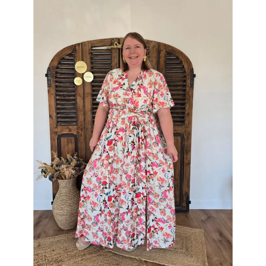 Robe longue Soline fleurie