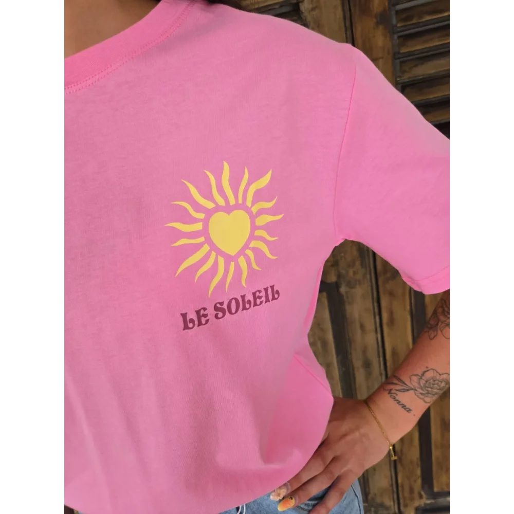 T-shirt rose Le Soleil