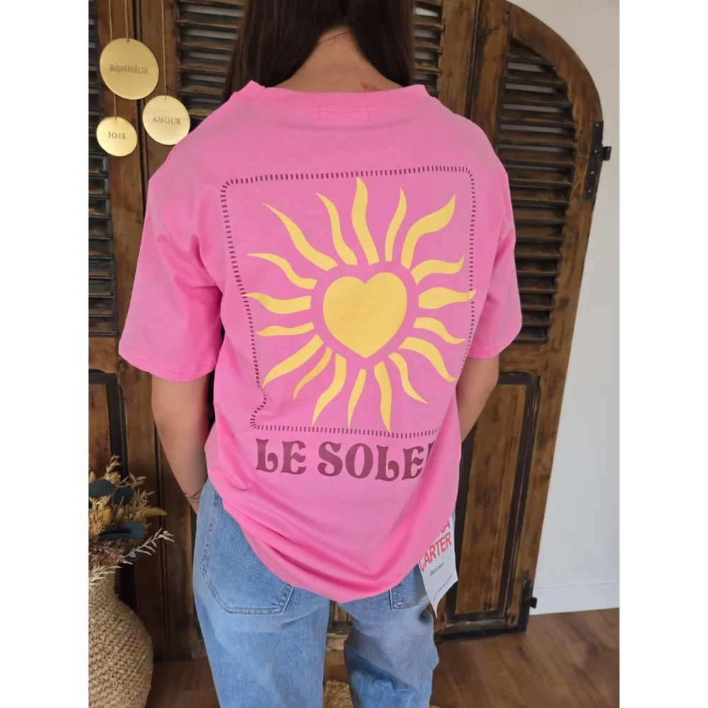 T-shirt rose Le Soleil