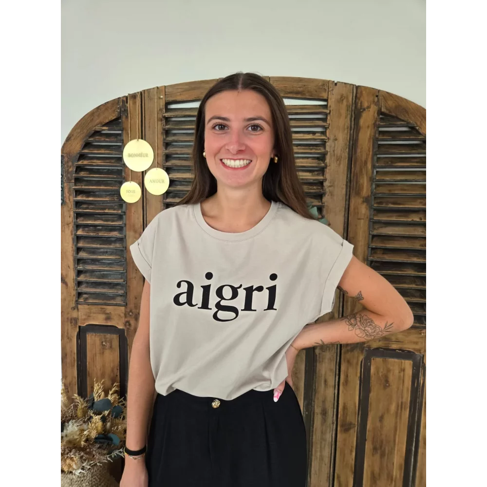 T-shirt Aigrie beige