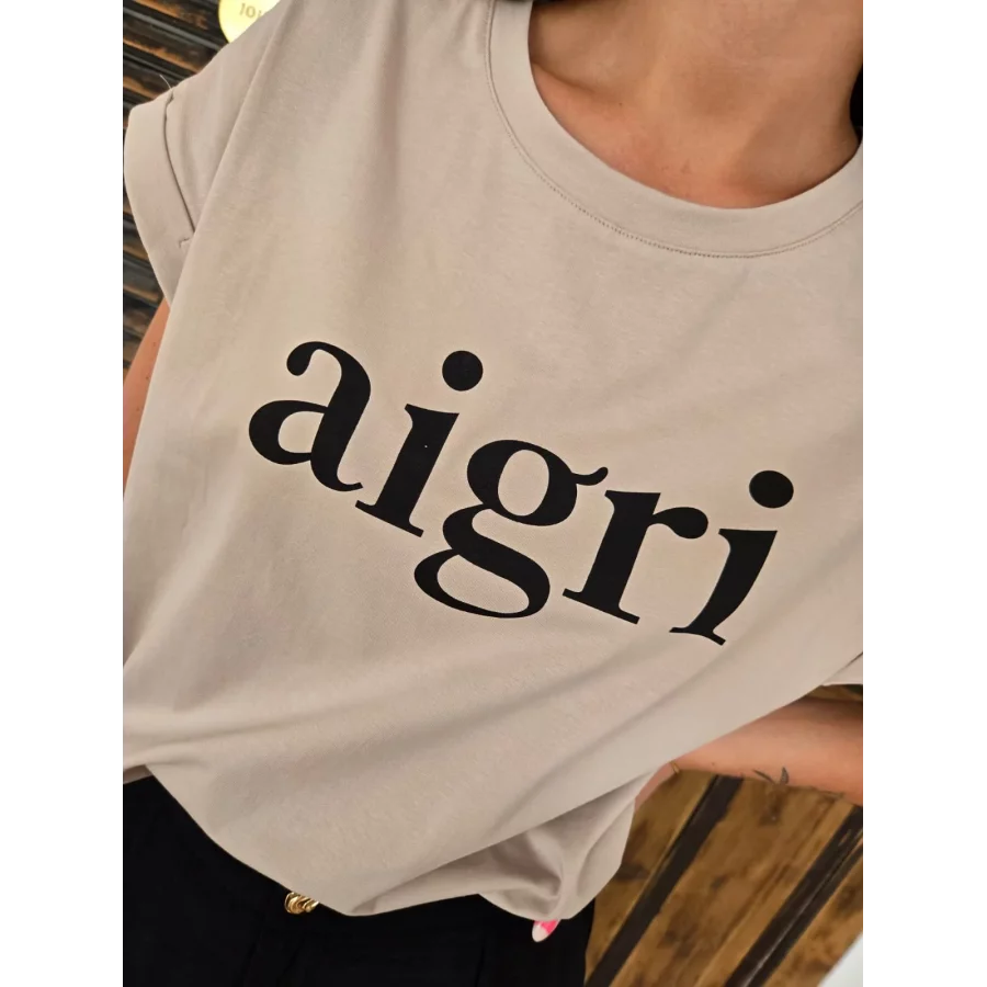 T-shirt Aigrie beige