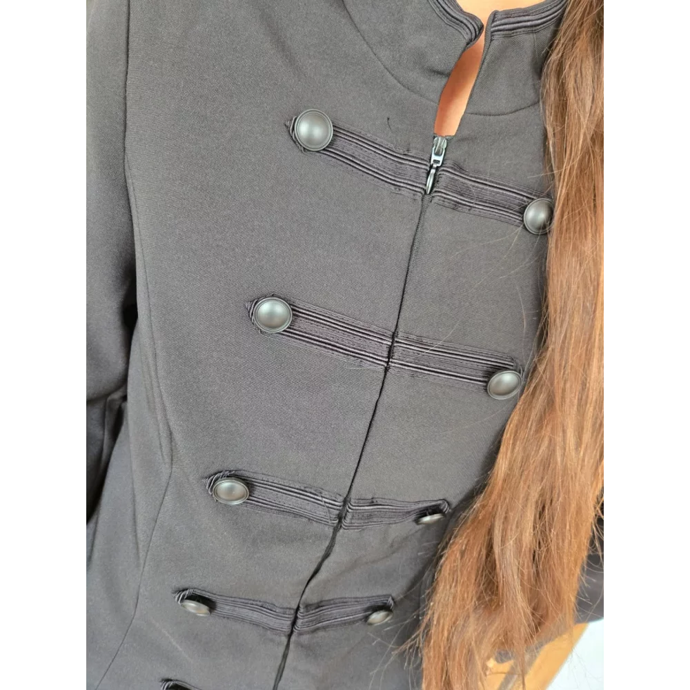Veste officier Julienne noir