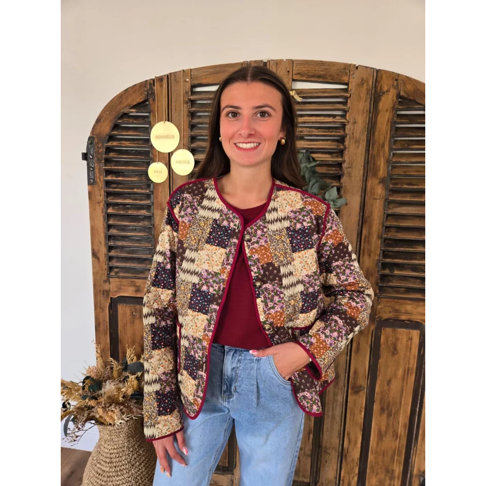Veste Jade patchwork matelassé