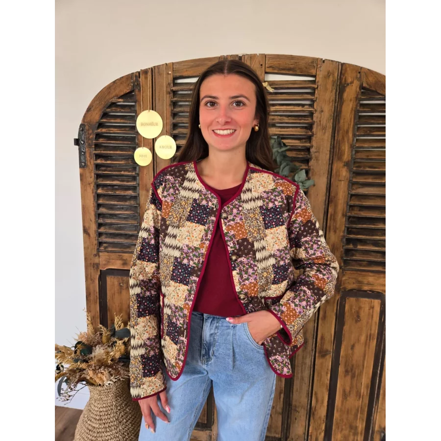 Veste Jade patchwork matelassé