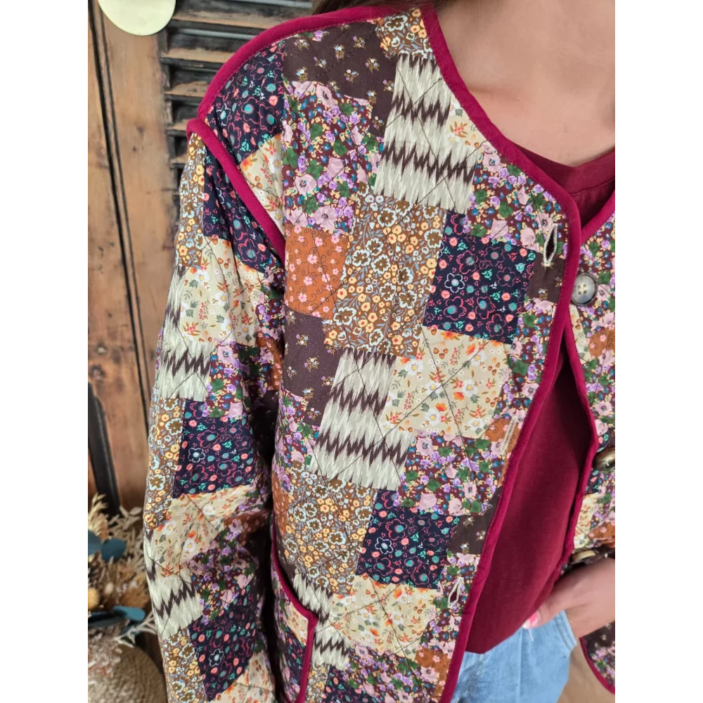 Veste Jade patchwork matelassé