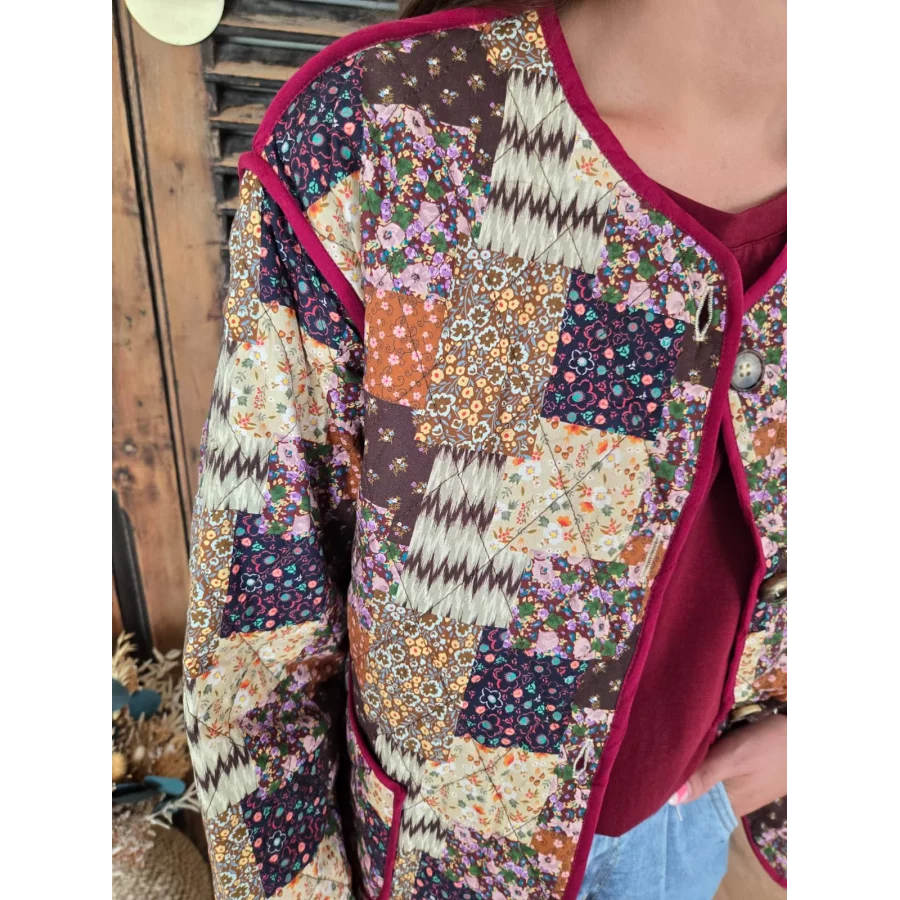 Veste Jade patchwork matelassé