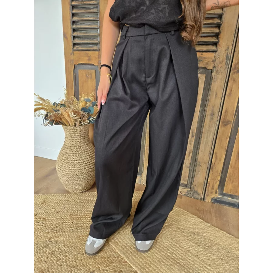 Pantalon tailleur Eugene noir