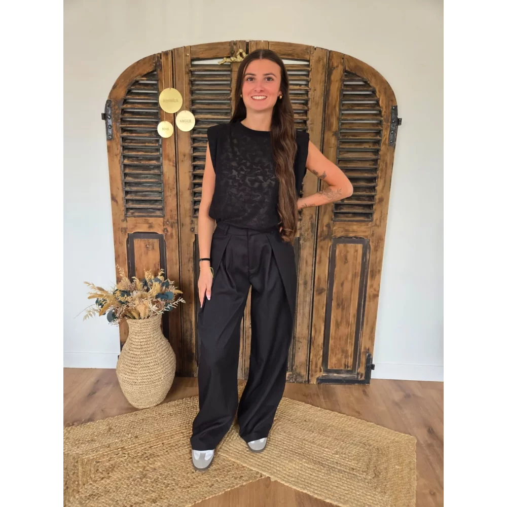 Pantalon tailleur Eugene noir