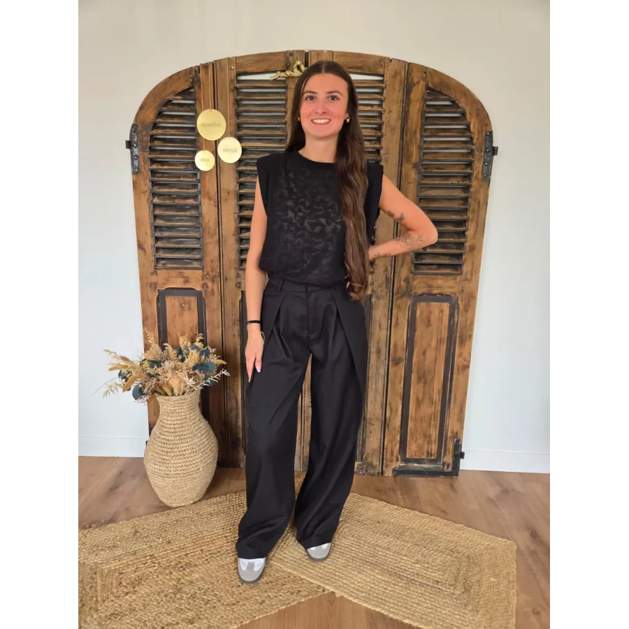 Pantalon tailleur Eugene noir
