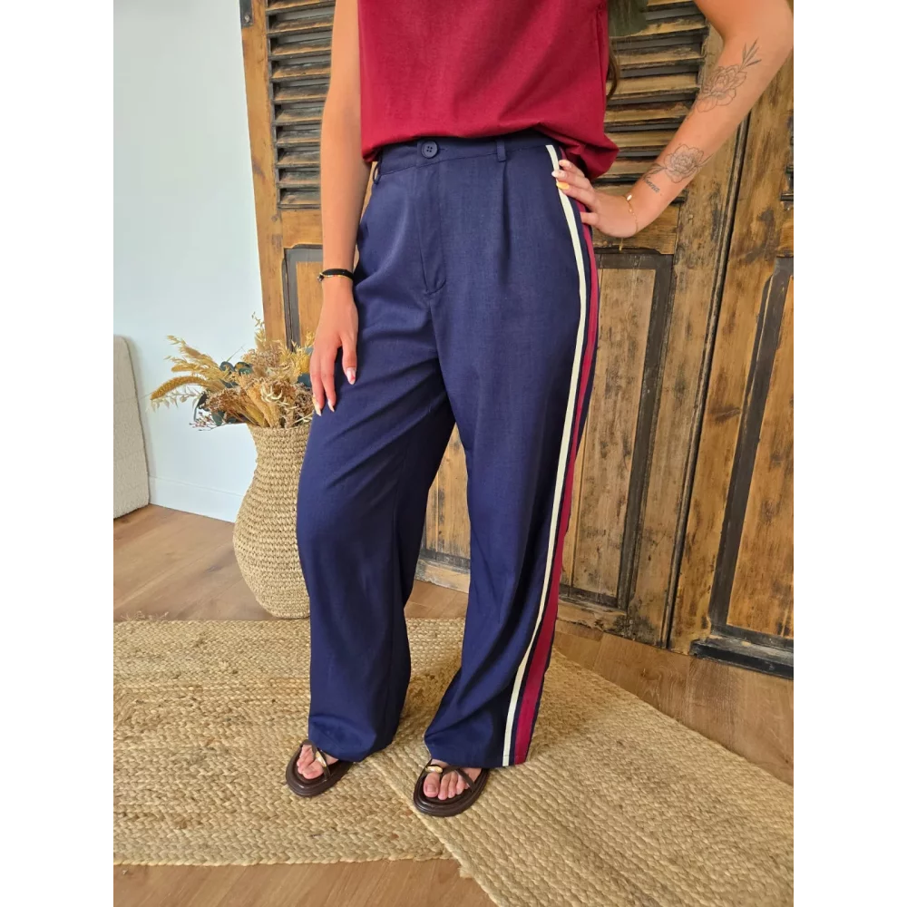 Pantalon Felicien bleu marine