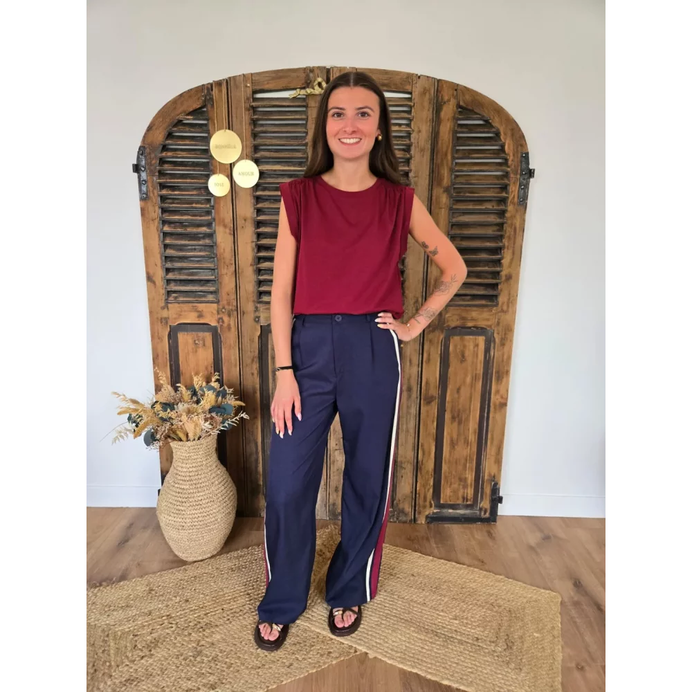 Pantalon Felicien bleu marine