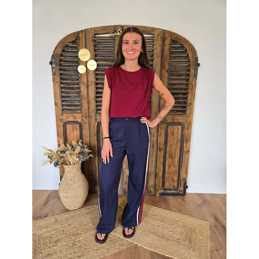 Pantalon Felicien bleu marine