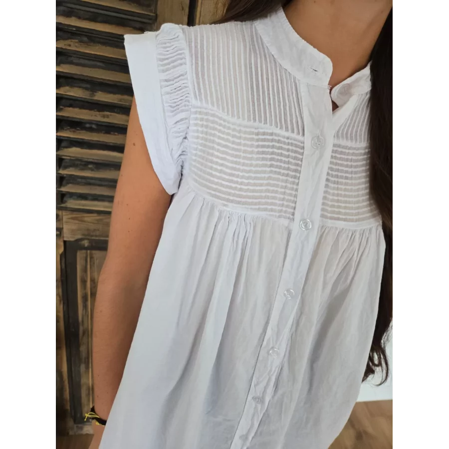 Blouse Mila coton blanc