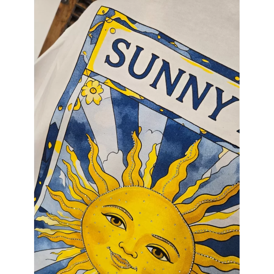 T-shirt Soleil Sunny Days strass