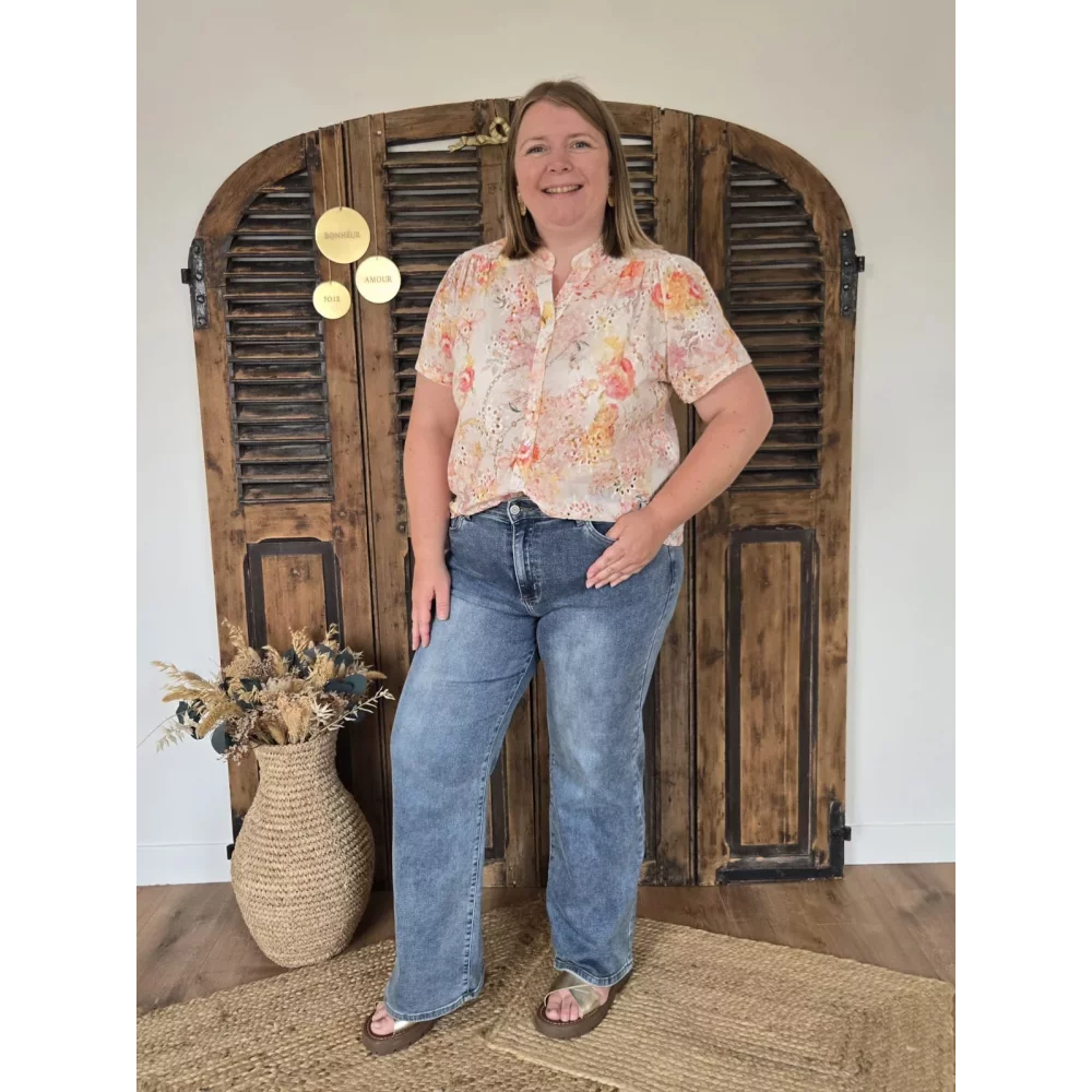 Jean Ange flare bleu jean vintage