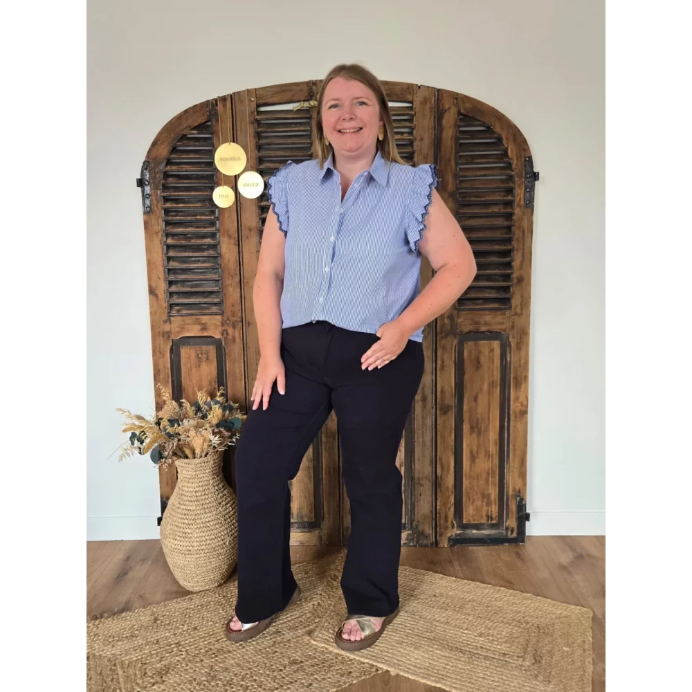 Jean Ange flare bleu marine