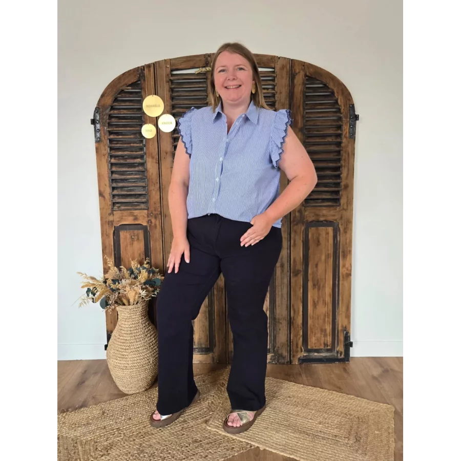 Jean Ange flare bleu marine