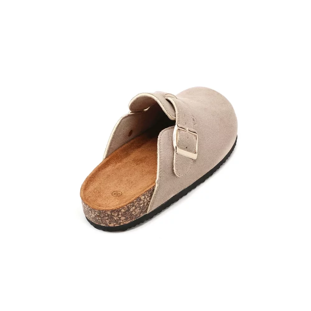 Mules suedine taupe 2769 Ideal