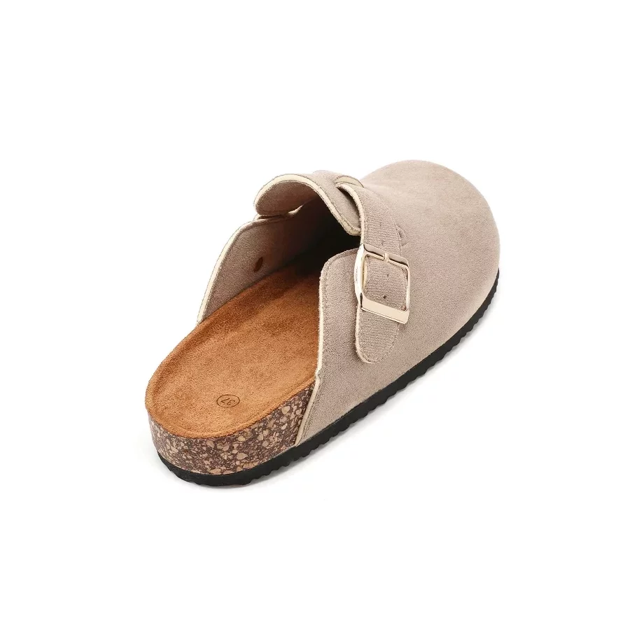 Mules suedine taupe 2769 Ideal