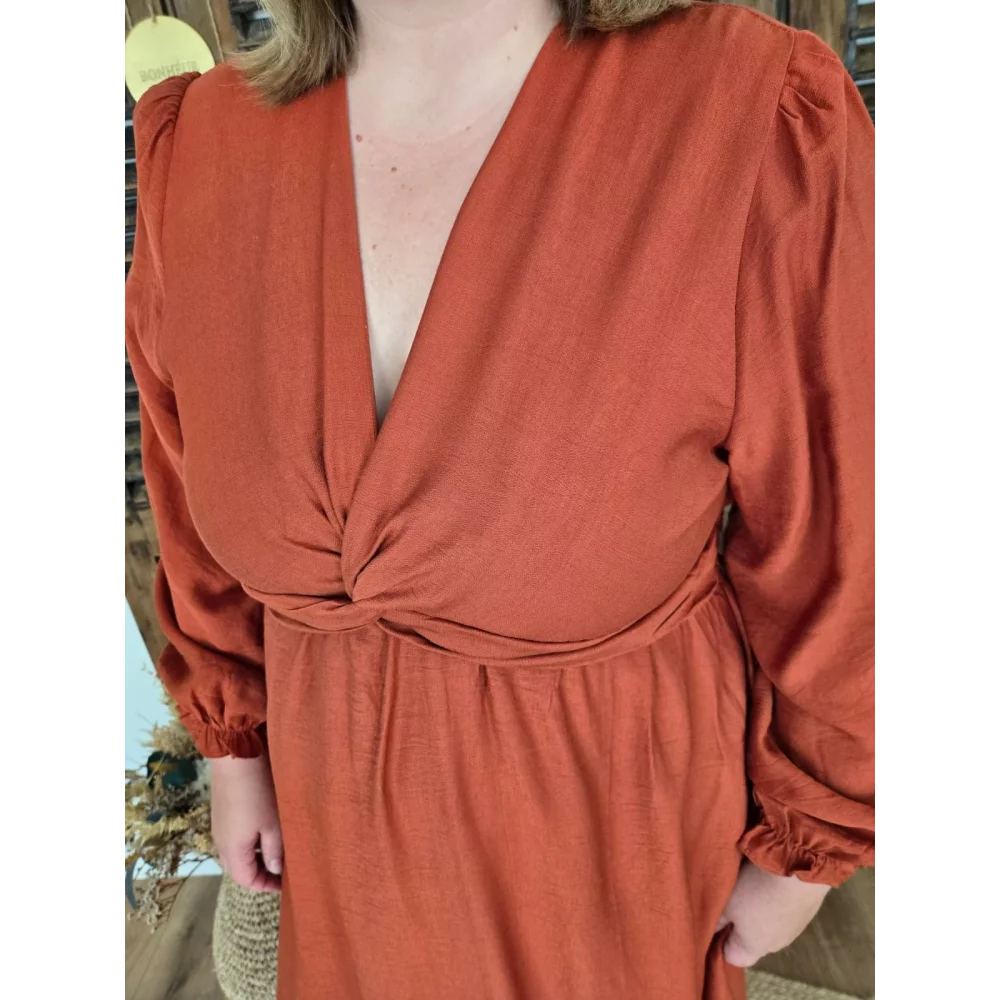 Robe longue Joanne rouille