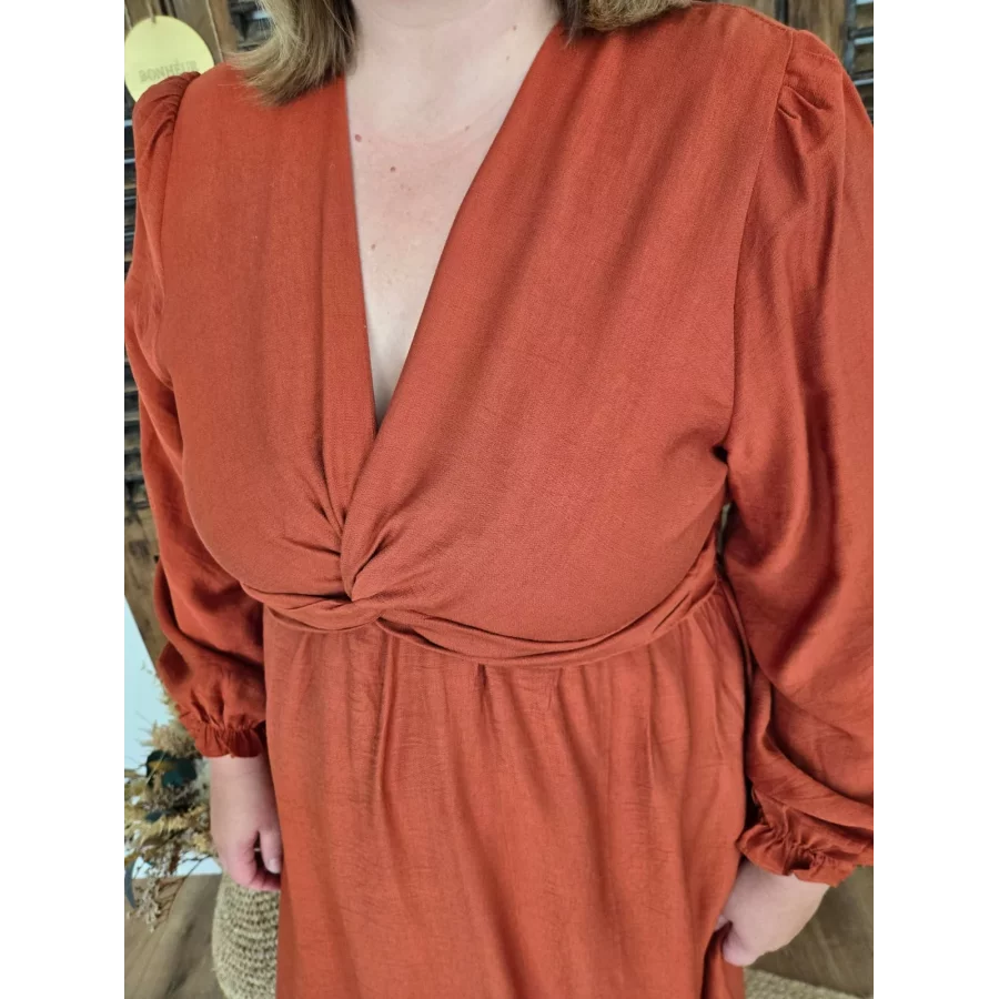 Robe longue Joanne rouille