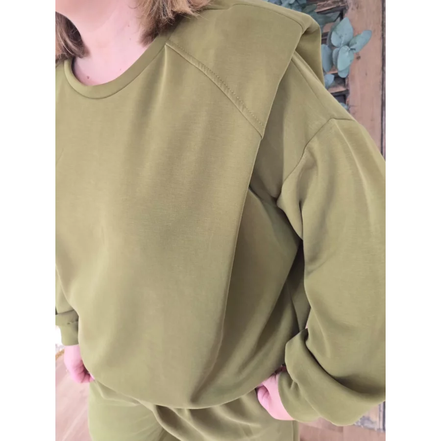 Sweat Gilles vert olive