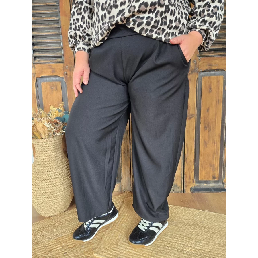 Pantalon Jacob noir taille elastique