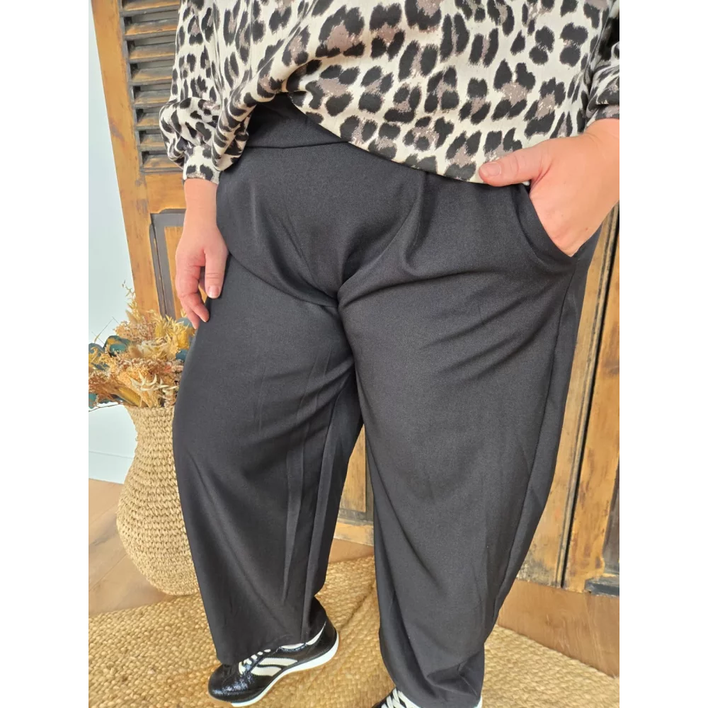 Pantalon Jacob noir taille elastique