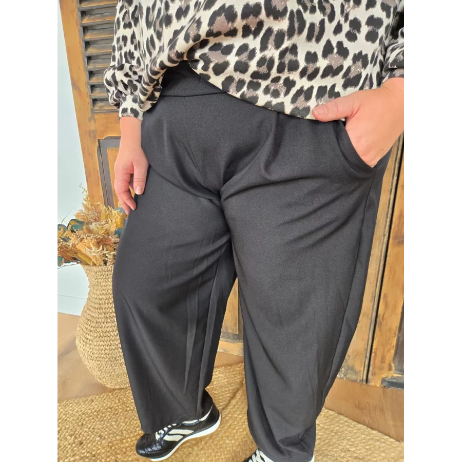 Pantalon Jacob noir taille elastique