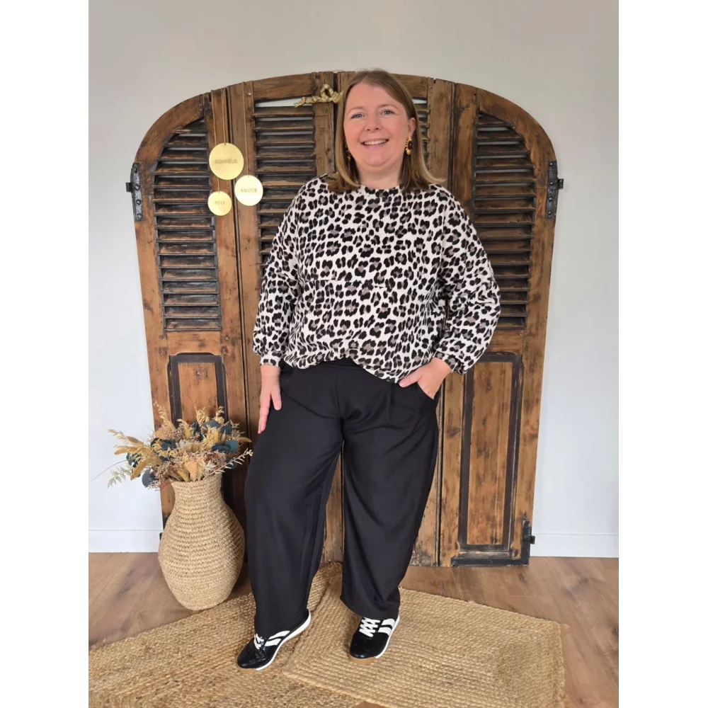 Pantalon Jacob noir taille elastique