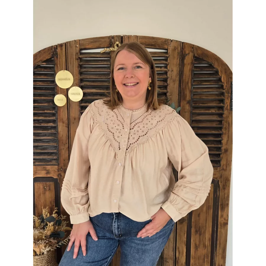 Blouse Christelle beige