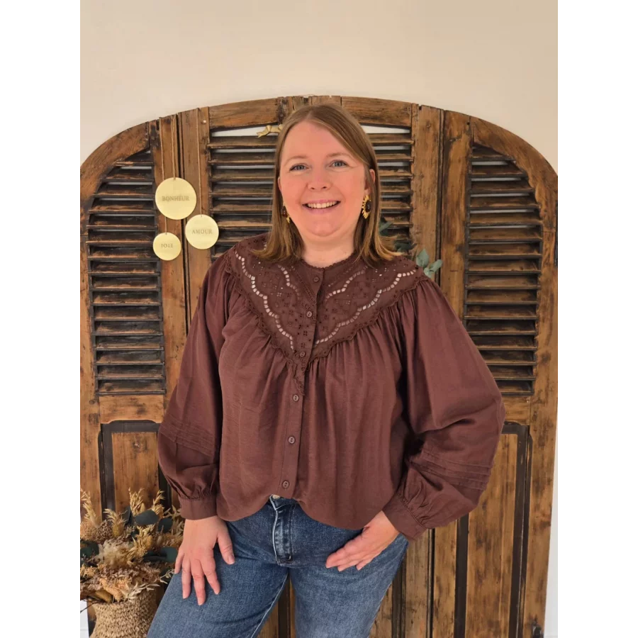 Blouse Christelle choco