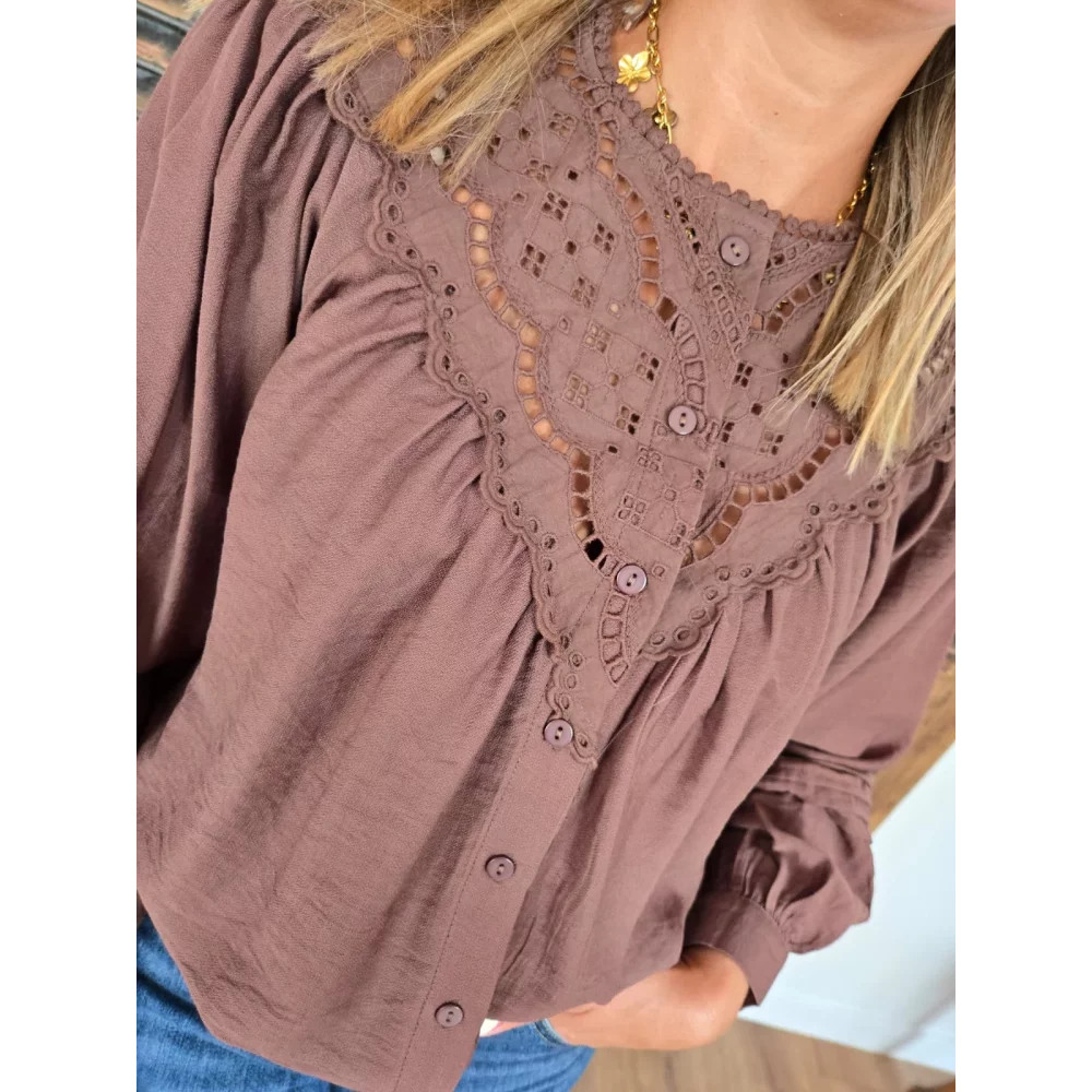 Blouse Christelle choco
