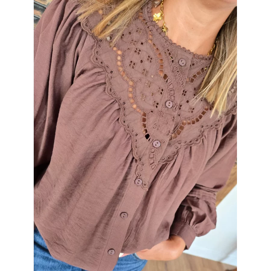 Blouse Christelle choco
