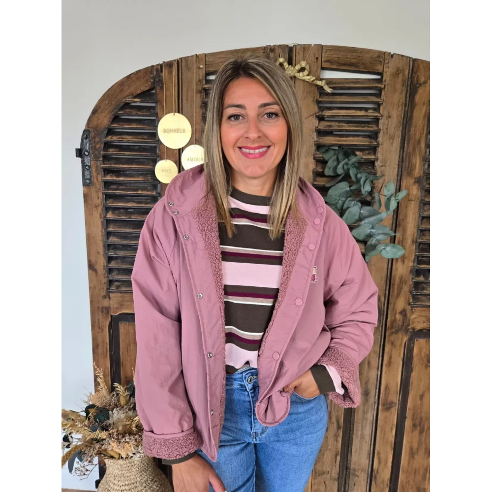 Blouson Norbert reversible rose