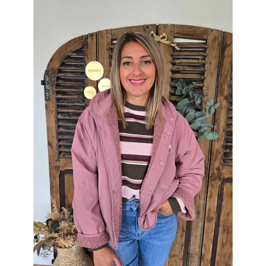 Blouson Norbert reversible rose