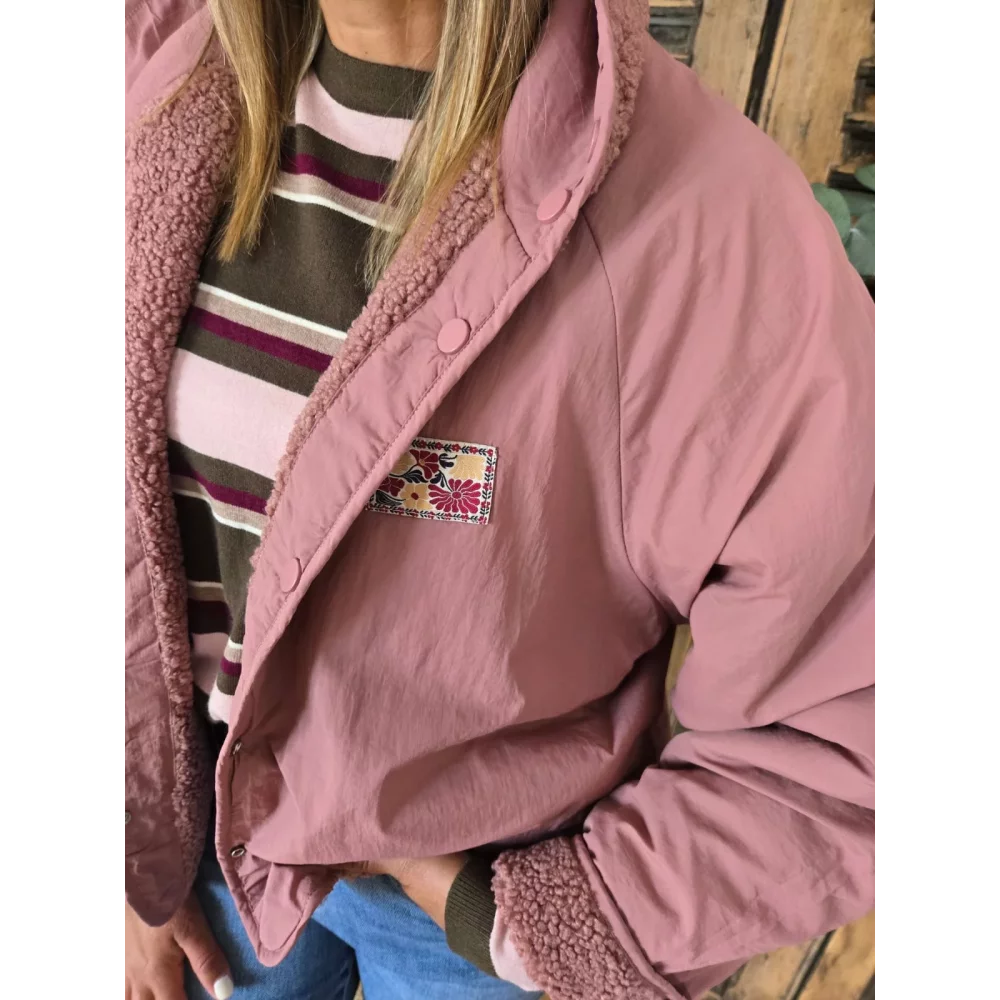 Blouson Norbert reversible rose