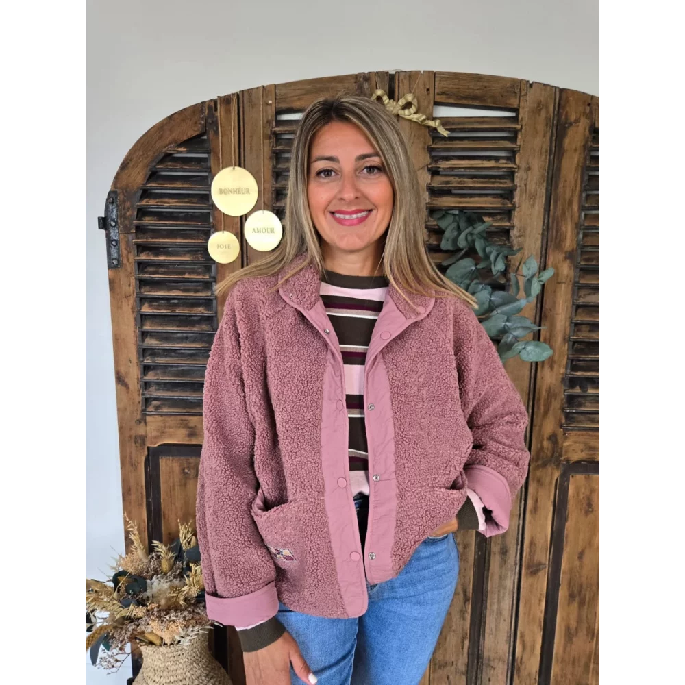 Blouson Norbert reversible rose
