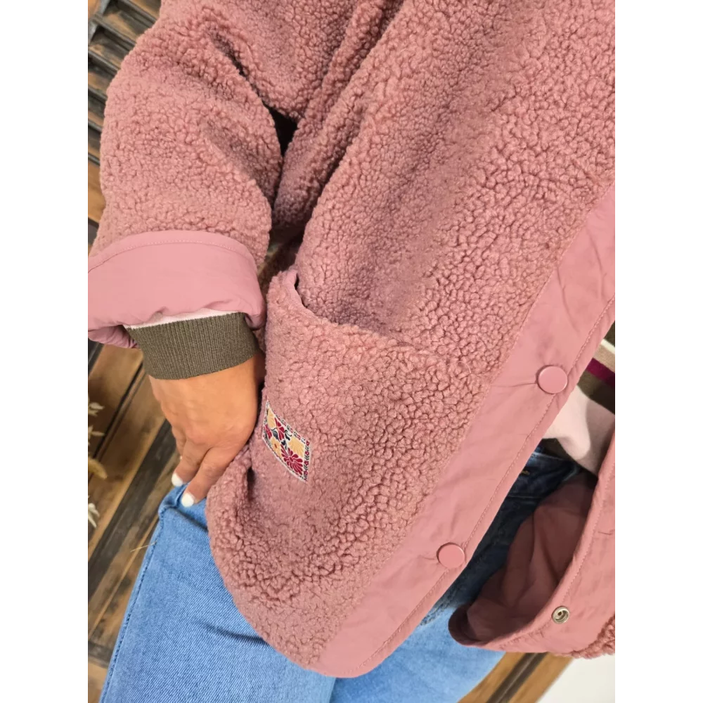 Blouson Norbert reversible rose