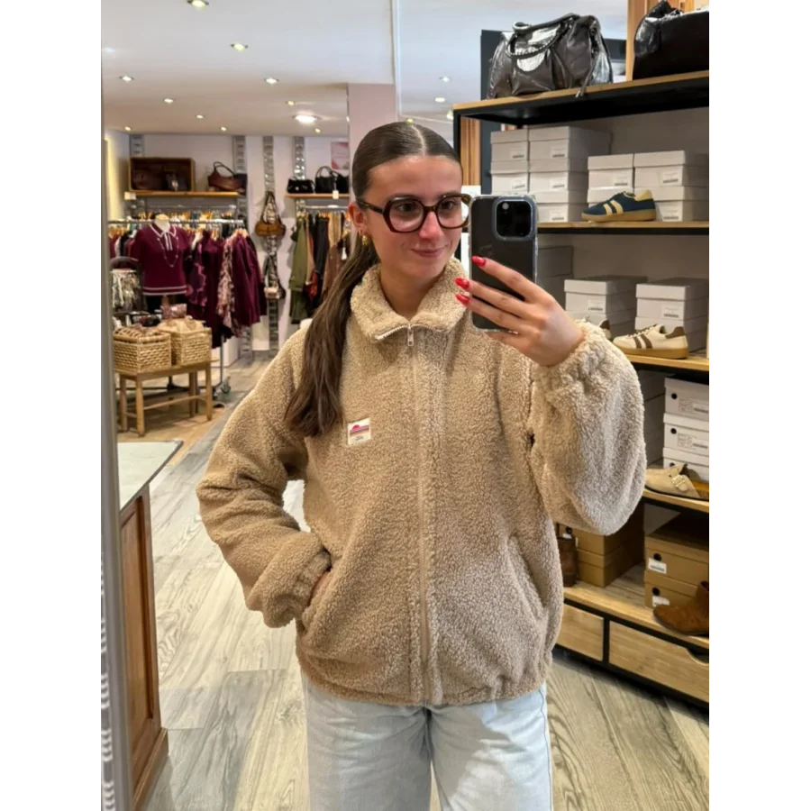 Veste polaire Clemence camel
