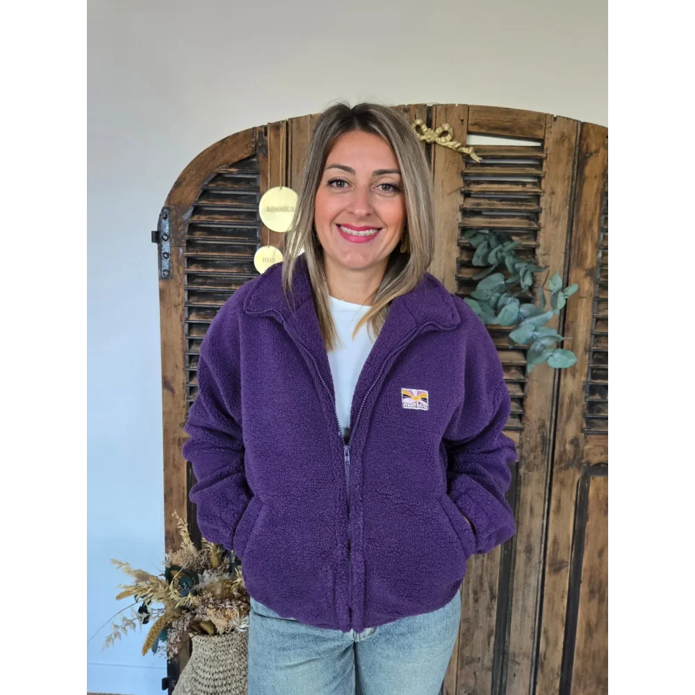 Veste polaire Claudette violet