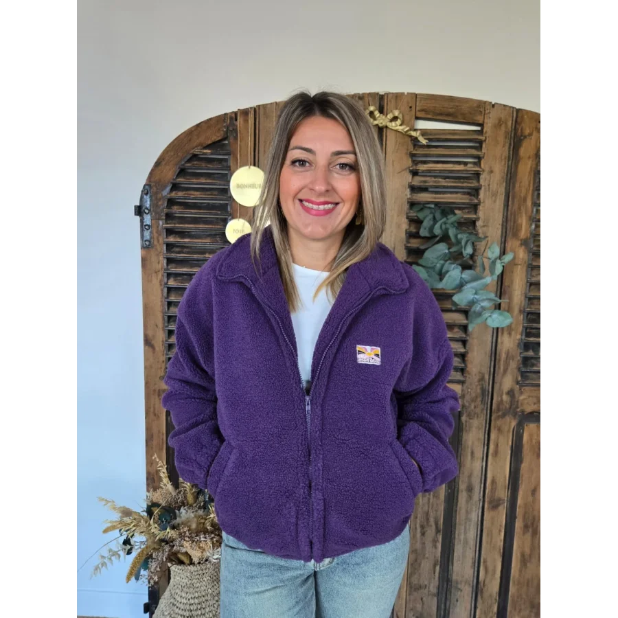 Veste polaire Claudette violet