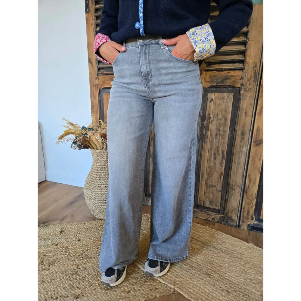 Jean Loan pallazo gris