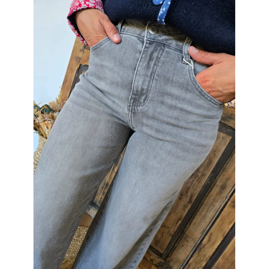 Jean Loan pallazo gris
